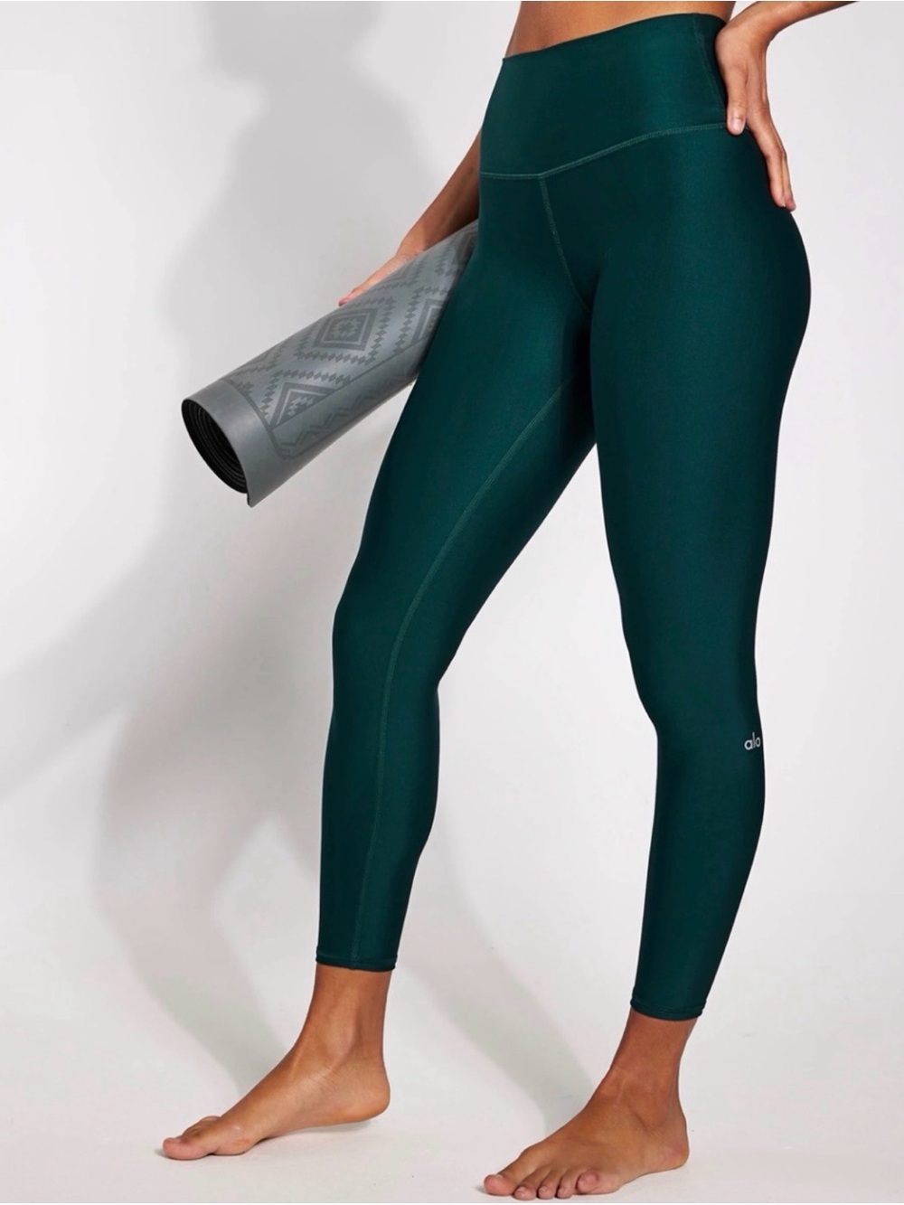 EUC ALO 7/8 High Waist Airlift Legging Midnight Green